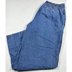 George Jeans Women's Size 38 x 30 Blue Denim Stretch Waist Straight Leg